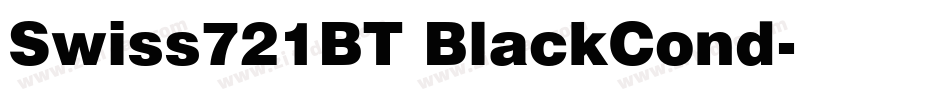 Swiss721BT BlackCond字体转换